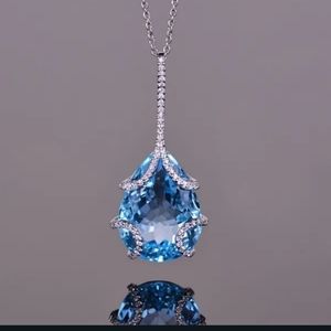 Gorgeous blue water drop